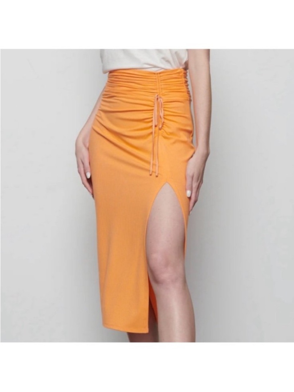 NWT BAILEY 44 REVOLVE Hearst midi skirt in cantaloupe